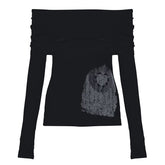 Y2K Off Shoulder Top